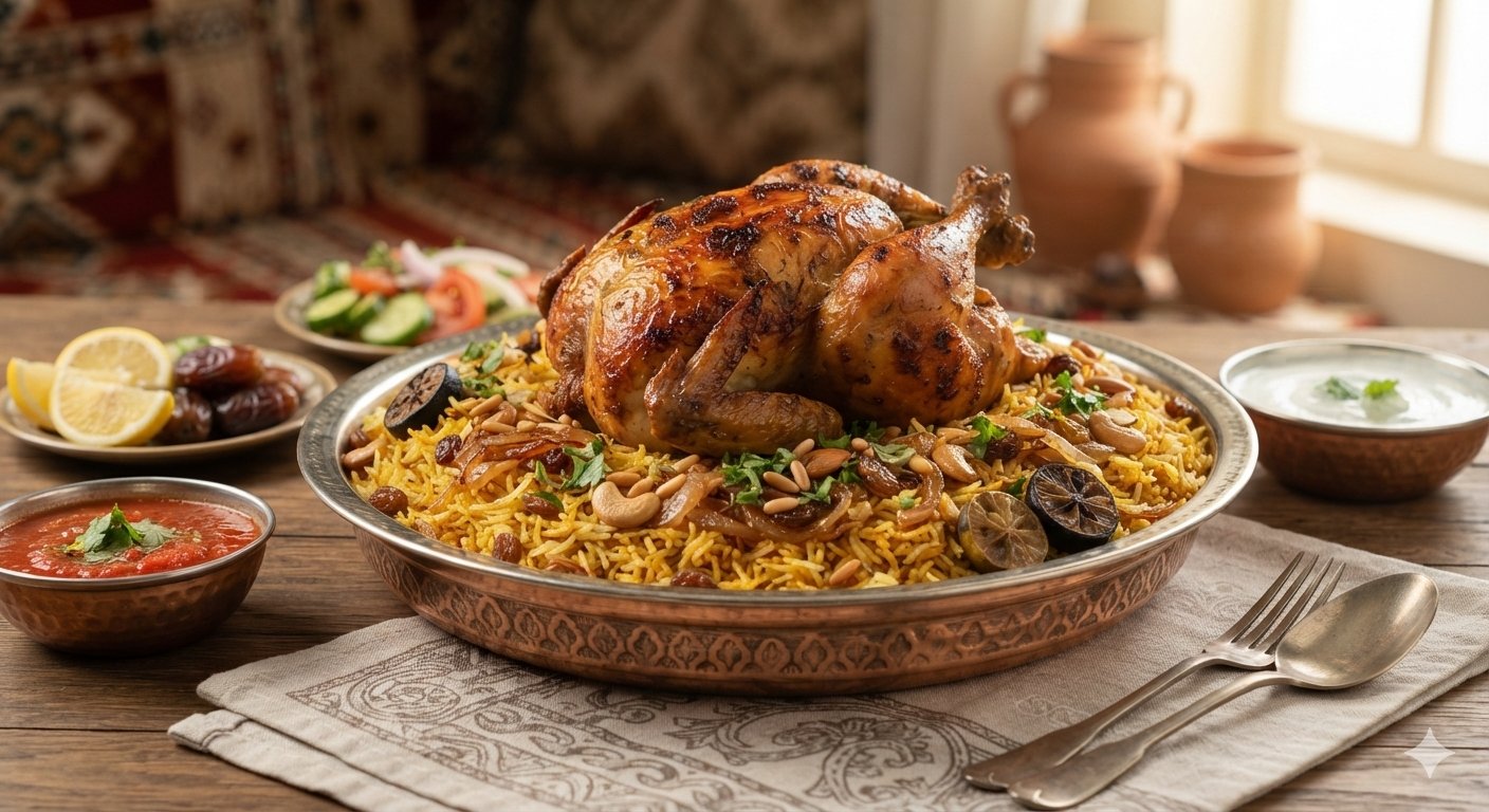 مكبوس الدجاج بالخلطة الشرقية (Classic Chicken Machboos)